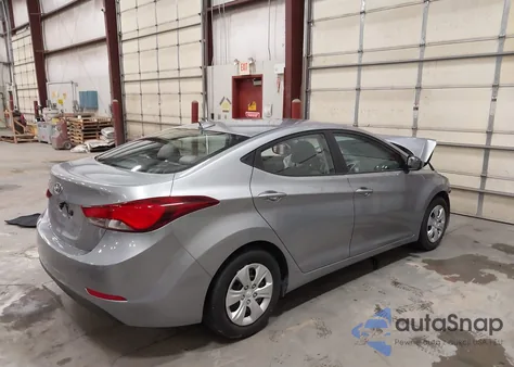 2016 Hyundai Elantra Se from USA, damaged, VIN 5NPDH4AE0GH697288